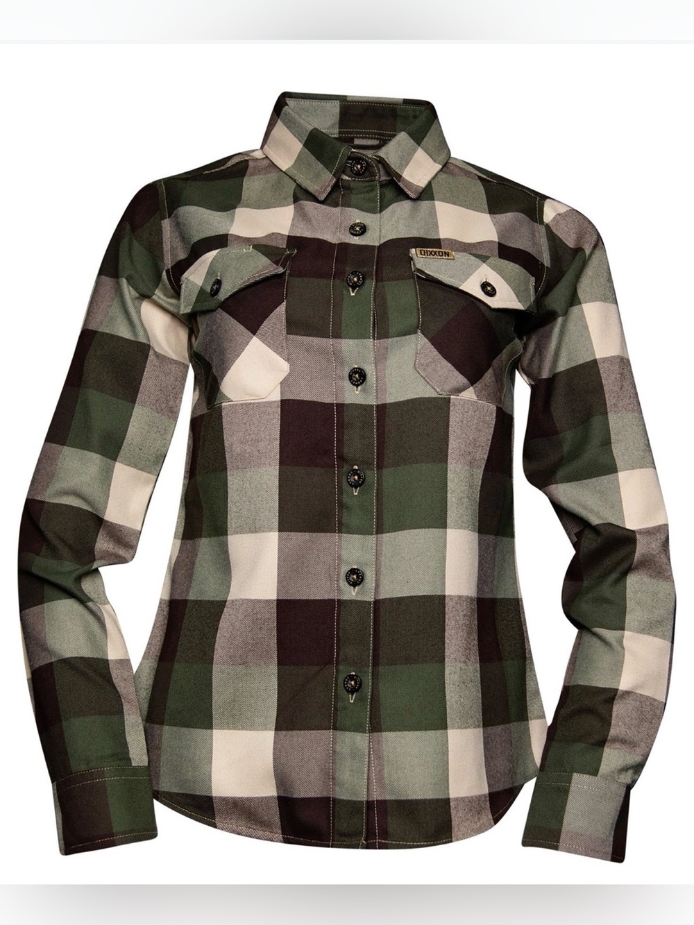 DIXXON Flannel Co Combat Women’s Flannel - NEW IN BAG- Green, Brown & Beige - WS